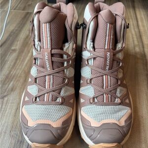 Salomon Women's Athletic Shoes - Brown and Cream